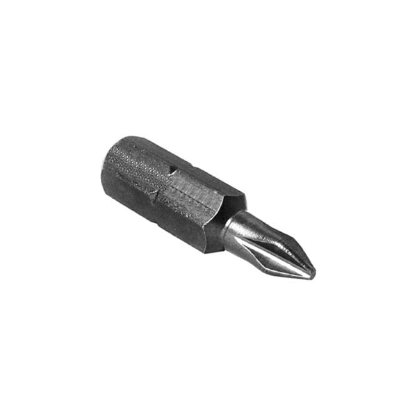 Zephyr #4 Phillips D1224XX 1/4'' Hex Shank Insert Bit | Overall Length 1'' | For Screw Recess Type Industrial, Self Tapping Screws